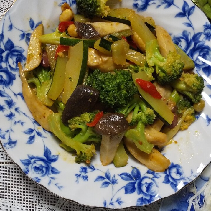 ズッキーニを炒めよう☆豆板醤入り